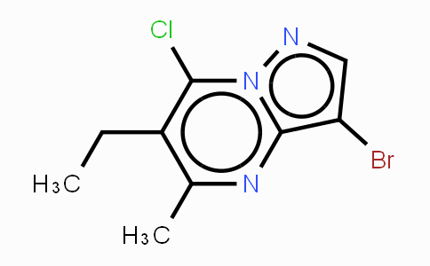 CAS No. 885720-87-6, 3-Bromo-7-chloro-6-ethyl-5-methyl-pyrazolo[1,5-a]pyrimidine,