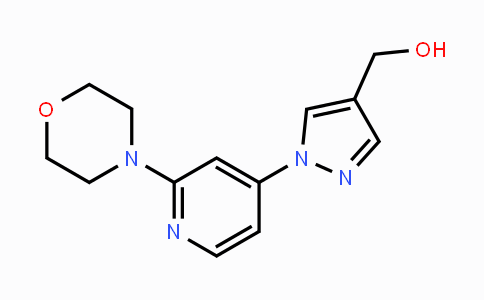 CAS No. 1429309-26-1, (1-(2-Morpholinopyridin-4-yl)-1H-pyrazol-4-yl)methanol