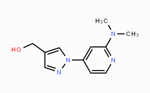 CAS No. 1429309-30-7, (1-(2-(Dimethylamino)pyridin-4-yl)-1H-pyrazol-4-yl)methanol