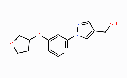 CAS No. 1429309-39-6, (1-(4-((Tetrahydrofuran-3-yl)oxy)pyridin-2-yl)-1H-pyrazol-4-yl)methanol