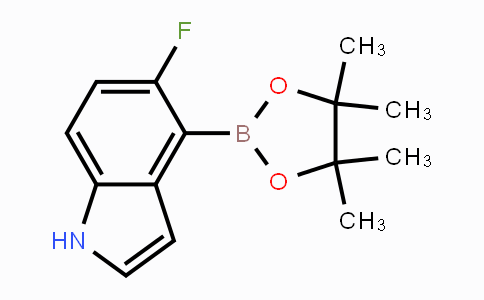CAS No. 1072009-08-5, 5-Fluoro-4-(4,4,5,5-tetramethyl-1,3,2-dioxaborolan-2-yl)-1H-indole