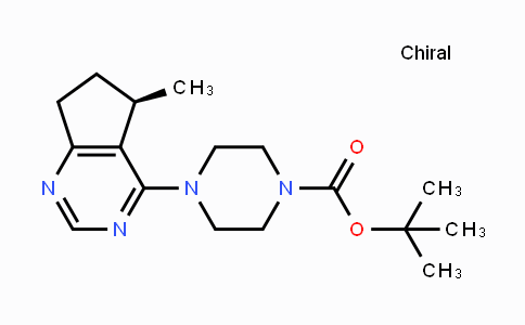 CAS No. 1001178-90-0, (R)-tert-Butyl 4-(5-methyl-6,7-dihydro-5H-cyclopenta[d]pyrimidin-4-yl)piperazine-1-carboxylate