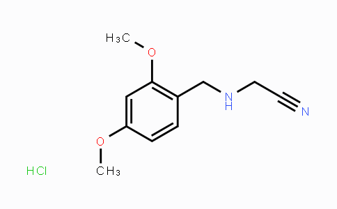 CAS No. 1565845-73-9, 2-{[(2,4-Dimethoxyphenyl)methyl]amino}-acetonitrile hydrochloride