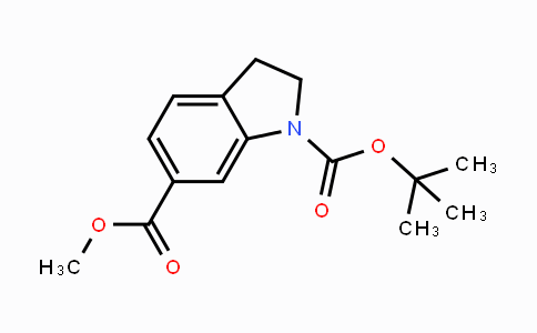 CAS No. 928771-49-7, 1-tert-Butyl 6-methyl 2,3-dihydro-1H-indole-1,6-dicarboxylate