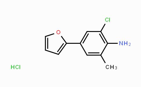 CAS No. 1565845-72-8, 2-Chloro-4-(furan-2-yl)-6-methylaniline hydrochloride