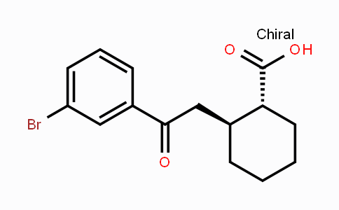 CAS No. 735274-85-8, trans-2-[2-(3-Bromophenyl)-2-oxoethyl]-cyclohexane-1-carboxylic acid