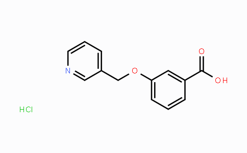 CAS No. 1610377-14-4, 3-(Pyridin-3-ylmethoxy)benzoic acid hydrochloride