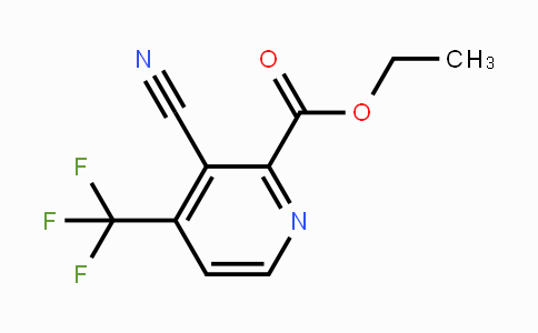 CAS No. 1610047-54-5, Ethyl 3-cyano-4-(trifluoromethyl)-pyridine-2-carboxylate