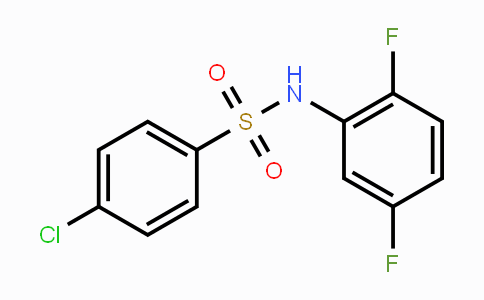 CAS No. 290331-05-4, 4-Chloro-N-(2,5-difluorophenyl)benzenesulfonamide