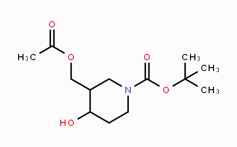 1373502-78-3 | tert-Butyl 3-(acetoxymethyl)-4-hydroxypiperidine-1-carboxylate