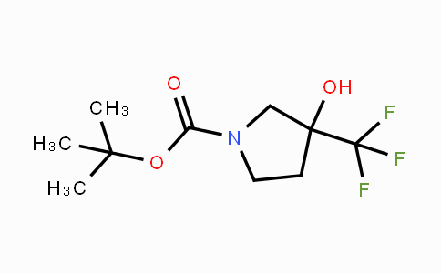 CAS No. 644970-36-5, tert-Butyl 3-hydroxy-3-(trifluoromethyl)-pyrrolidine-1-carboxylate