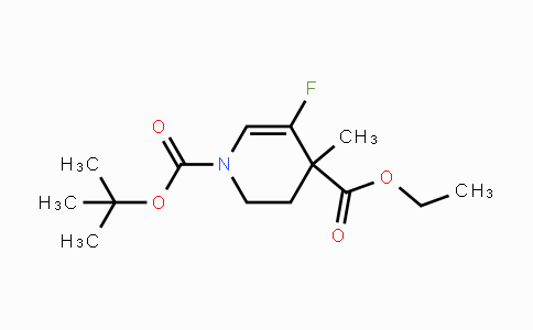 CAS No. 1373503-36-6, 1-tert-Butyl 4-ethyl 5-fluoro-4-methyl-3,4-dihydropyridine-1,4(2H)-dicarboxylate