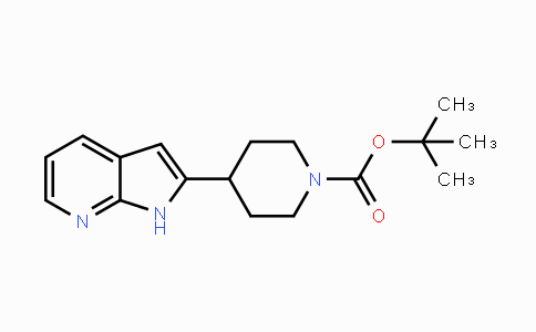 CAS No. 1198283-79-2, tert-Butyl 4-(1H-pyrrolo[2,3-b]pyridin-2-yl)piperidine-1-carboxylate