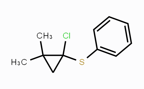 CAS No. 5533-19-7, [(1-Chloro-2,2-dimethylcyclopropyl)thio]benzene