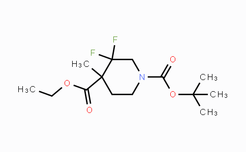 CAS No. 1334416-35-1, 1-tert-Butyl 4-ethyl 3,3-difluoro-4-methylpiperidine-1,4-dicarboxylate