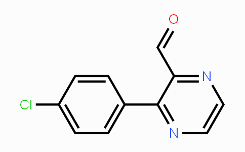 CAS No. 1404373-80-3, 3-(4-Chloro-phenyl)-pyrazine-2-carbaldehyde