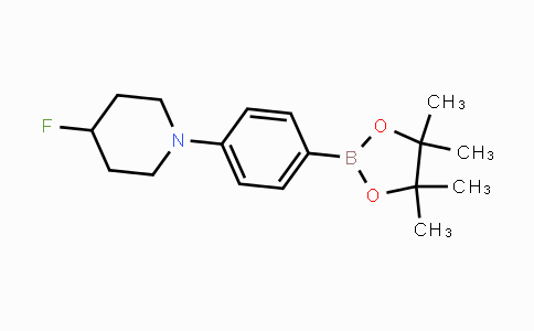 4-Fluoro-1-(4-(4,4,5,5-tetramethyl-1,3,2-dioxaborolan-2-yl)phenyl)piperidine