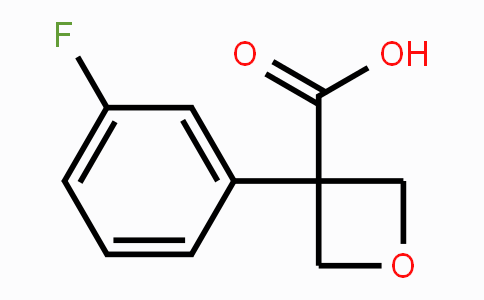 CAS No. 1393553-52-0, 3-(3-Fluorophenyl)oxetane-3-carboxylic acid