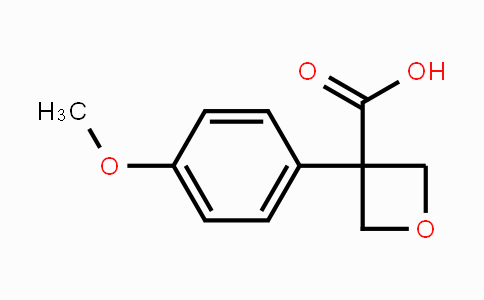 CAS No. 1416323-25-5, 3-(4-Methoxyphenyl)oxetane-3-carboxylic acid