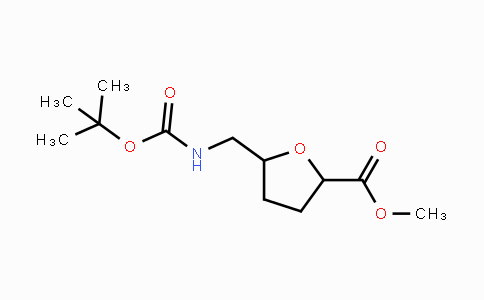 CAS No. 840540-58-1, Methyl 5-[(tert-butoxycarbonylamino)methyl]-tetrahydrofuran-2-carboxylate