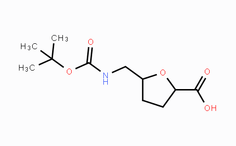 CAS No. 840540-59-2, 5-[(tert-Butoxycarbonylamino)methyl]-tetrahydrofuran-2-carboxylic acid