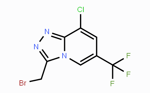 CAS No. 1616500-70-9, 3-(Bromomethyl)-8-chloro-6-(trifluoromethyl)-[1,2,4]triazolo[4,3-a]pyridine