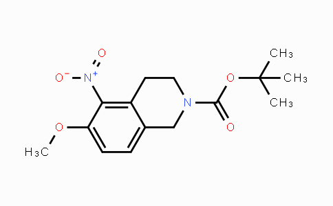 CAS No. 921224-63-7, tert-Butyl 6-methoxy-5-nitro-1,2,3,4-tetrahydroisoquinoline-2-carboxylate