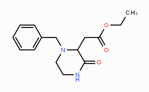 CAS No. 61155-09-7, Ethyl 2-(1-benzyl-3-oxopiperazin-2-yl)acetate