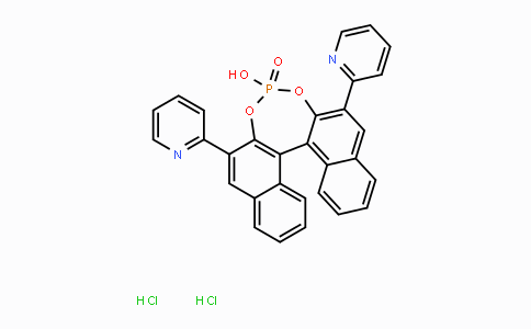 CAS No. 1706432-01-0, (R)-3,3'-Di(pyridin-2-yl)-1,1'-binapthyl-2,2'-diyl hydrogenphosphate dihydrochloride