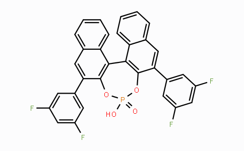CAS No. 1191451-23-6, (R)-3,3'-Bis(3,5-difluorophenyl)-1,1'-binapthyl-2,2'-diyl hydrogenphosphate
