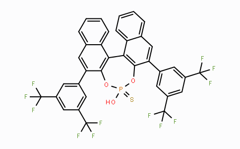 CAS No. 1706463-48-0, (S)-2,6-Bis(3,5-bis(trifluoromethyl)phenyl)-4-hydroxydinaphtho-[2,1-d:1',2'-f][1,3,2]dioxaphosphepine 4-sulfide