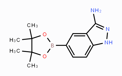 CAS No. 953411-16-0, 5-(4,4,5,5-Tetramethyl-1,3,2-dioxaborolan-2-yl)-1H-indazol-3-amine