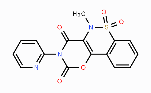 CAS No. 90101-16-9, 5-Methyl-3-(pyridin-2-yl)benzo[5,6][1,2]thiazino-[3,4-e][1,3]oxazine-2,4(3H,5H)-dione 6,6-dioxide