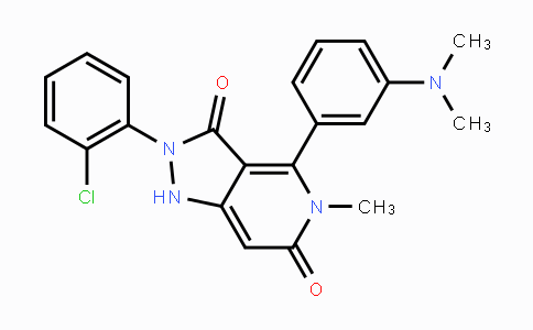 CAS No. 1218942-37-0, 2-(2-Chlorophenyl)-4-(3-(dimethylamino)phenyl)-5-methyl-1H-pyrazolo[4,3-c]pyridine-3,6(2H,5H)-dione