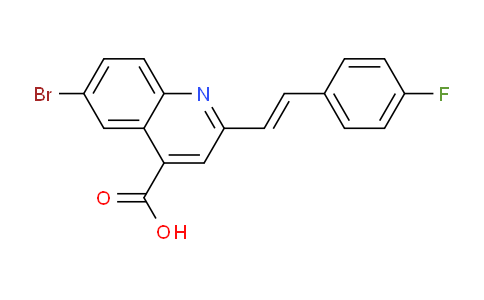 926254-74-2 | 4-喹啉羧酸，6-溴-2-[2-(4-氟苯基)乙烯基]-