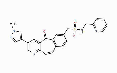CAS No. 1001917-37-8, 3-(1-Methyl-1H-pyrazol-4-yl)-5-oxo-N-(2-pyridinyLMethyl)-5H-benzo[4,5]cyclohepta[1,2-b]pyridine-7-methanesulfonamide