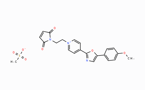 CAS No. 155862-97-8, 1-(2-(2,5-Dioxo-2,5-dihydro-1H-pyrrol-1-yl)ethyl)-4-(5-(4-methoxyphenyl)oxazol-2-yl)pyridin-1-ium methanesulfonate