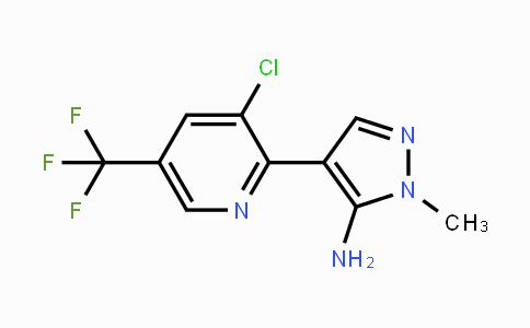 CAS No. 1644602-69-6, 4-[3-Chloro-5-(trifluoromethyl)pyridin-2-yl]-1-methyl-1H-pyrazol-5-amine