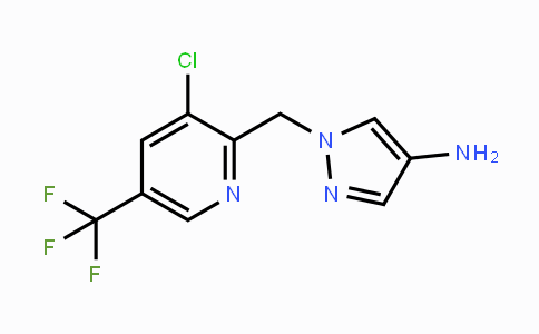 CAS No. 1644602-68-5, 1-{[3-Chloro-5-(trifluoromethyl)pyridin-2-yl]methyl}-1H-pyrazol-4-amine