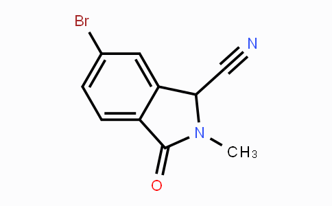 CAS No. 1644602-70-9, 6-Bromo-2-methyl-3-oxo-2,3-dihydro-1H-isoindole-1-carbonitrile