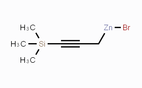 CAS No. 123871-69-2, 3-(Trimethylsilyl)propynylzinc bromide, 0.50 M in THF
