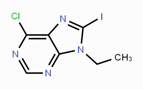 CAS No. 1610703-69-9, 6-Chloro-9-ethyl-8-iodo-9H-purine