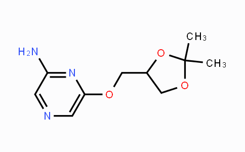 CAS No. 1219130-25-2, 6-((2,2-Dimethyl-1,3-dioxolan-4-yl)methoxy)pyrazin-2-amine