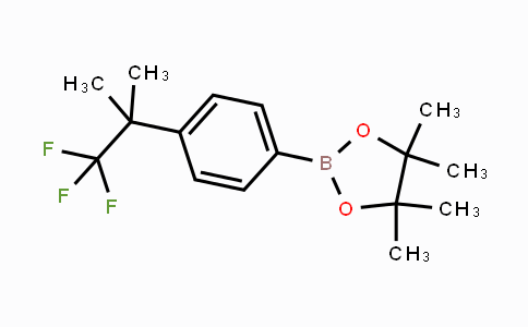 CAS No. 1432571-98-6, 4,4,5,5-Tetramethyl-2-(4-(1,1,1-trifluoro-2-methyl-propan-2-yl)phenyl)-1,3,2-dioxaborolane