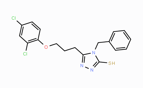 CAS No. 885267-51-6, 4-Benzyl-5-[3-(2,4-dichlorophenoxy)-propyl]-4H-1,2,4-triazole-3-thiol