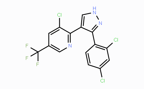 CAS No. 1708126-07-1, 3-Chloro-2-[3-(2,4-dichlorophenyl)-1H-pyrazol-4-yl]-5-(trifluoromethyl)pyridine