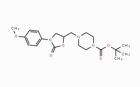 CAS No. 1781241-38-0, tert-Butyl 4-{[3-(4-methoxyphenyl)-2-oxo-1,3-oxazolidin-5-yl]methyl}piperazine-1-carboxylate