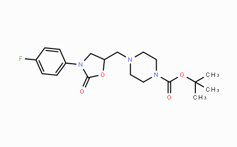 CAS No. 1781241-47-1, tert-Butyl 4-{[3-(4-fluorophenyl)-2-oxo-1,3-oxazolidin-5-yl]methyl}piperazine-1-carboxylate