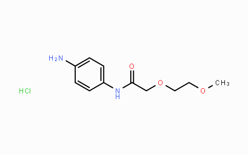 CAS No. 1586686-20-5, Acetamide, N-(4-aminophenyl)-2-(2-methoxyethoxy)-, hydrochloride