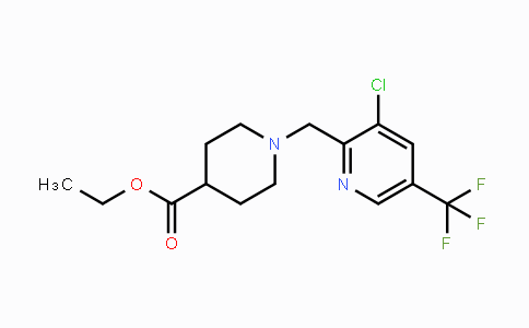CAS No. 1858242-66-6, 1-(3-Chloro-5-trifluoromethyl-pyridin-2-ylmethyl)-piperidine-4-carboxylic acid ethyl ester